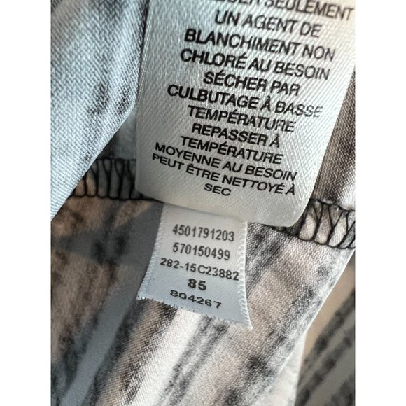 Chicos Easywear Abstract Tunic Top 2 Large Shirt Blouse Asymmetrical Slinky - Picture 7 of 9